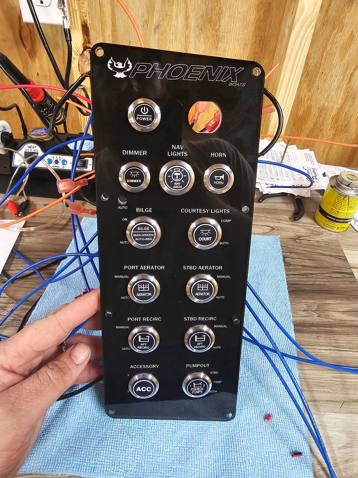 Pc Button Panel Design Phoenix Push Button Panel – JK Designs & Marine Solutions